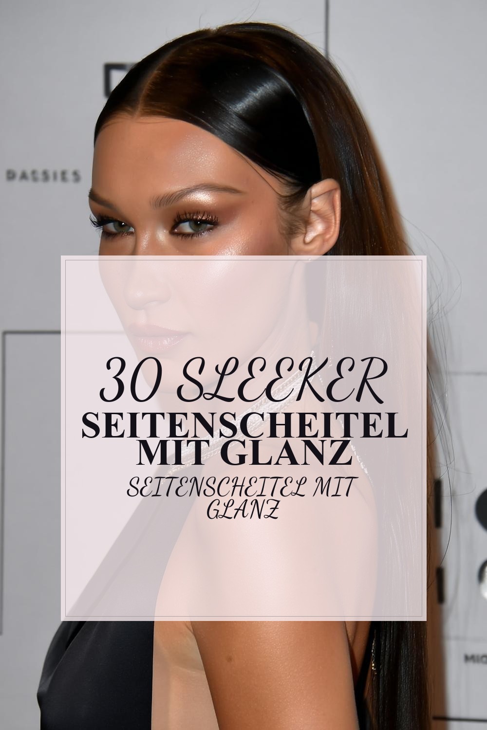 Sleeker Seitenscheitel mit Glanz