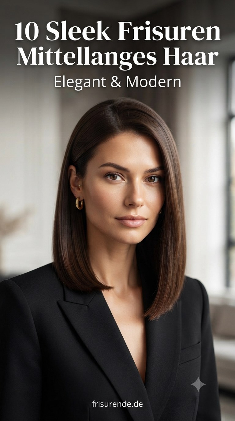 10 Sleek Frisuren Mittellanges Haar - Elegant & Modern
