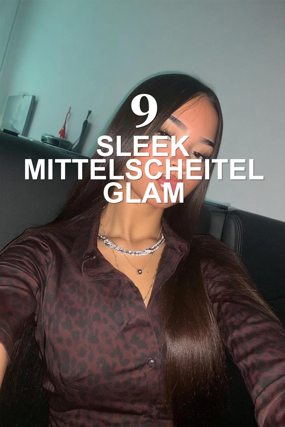 Sleek Mittelscheitel Glam