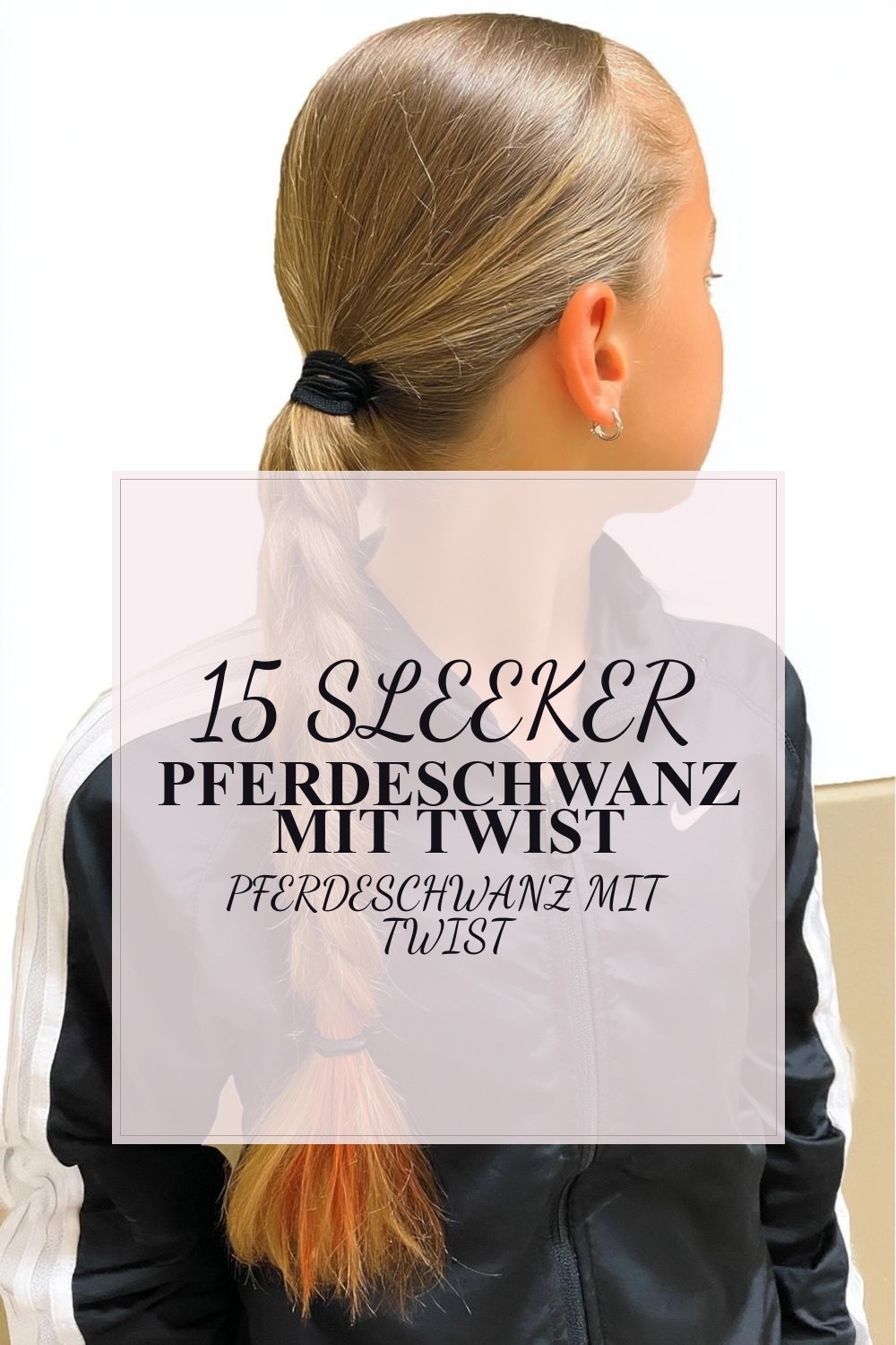 Sleeker Pferdeschwanz mit Twist