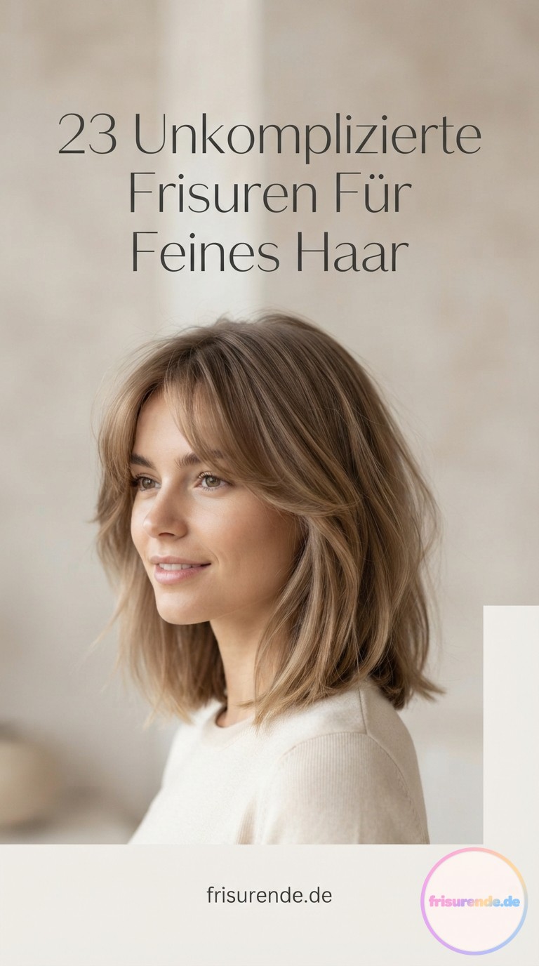 23 Unkomplizierte Frisuren Für Feines Haar
