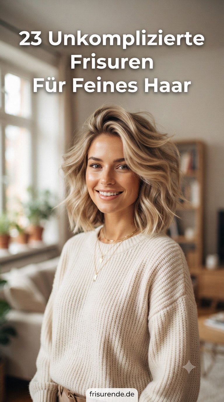 23 Unkomplizierte Frisuren Für Feines Haar