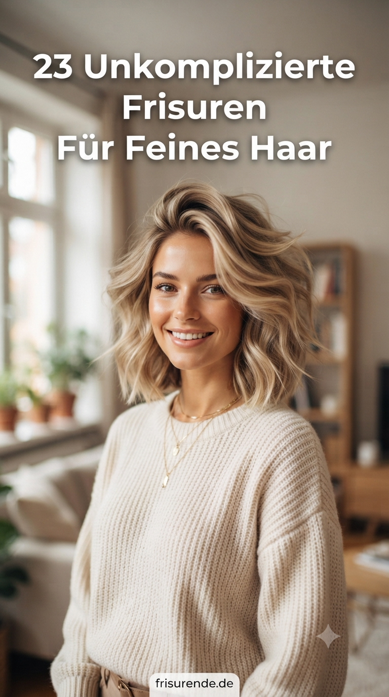 23 Unkomplizierte Frisuren Für Feines Haar