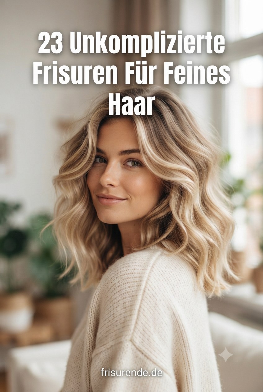 23 Unkomplizierte Frisuren Für Feines Haar