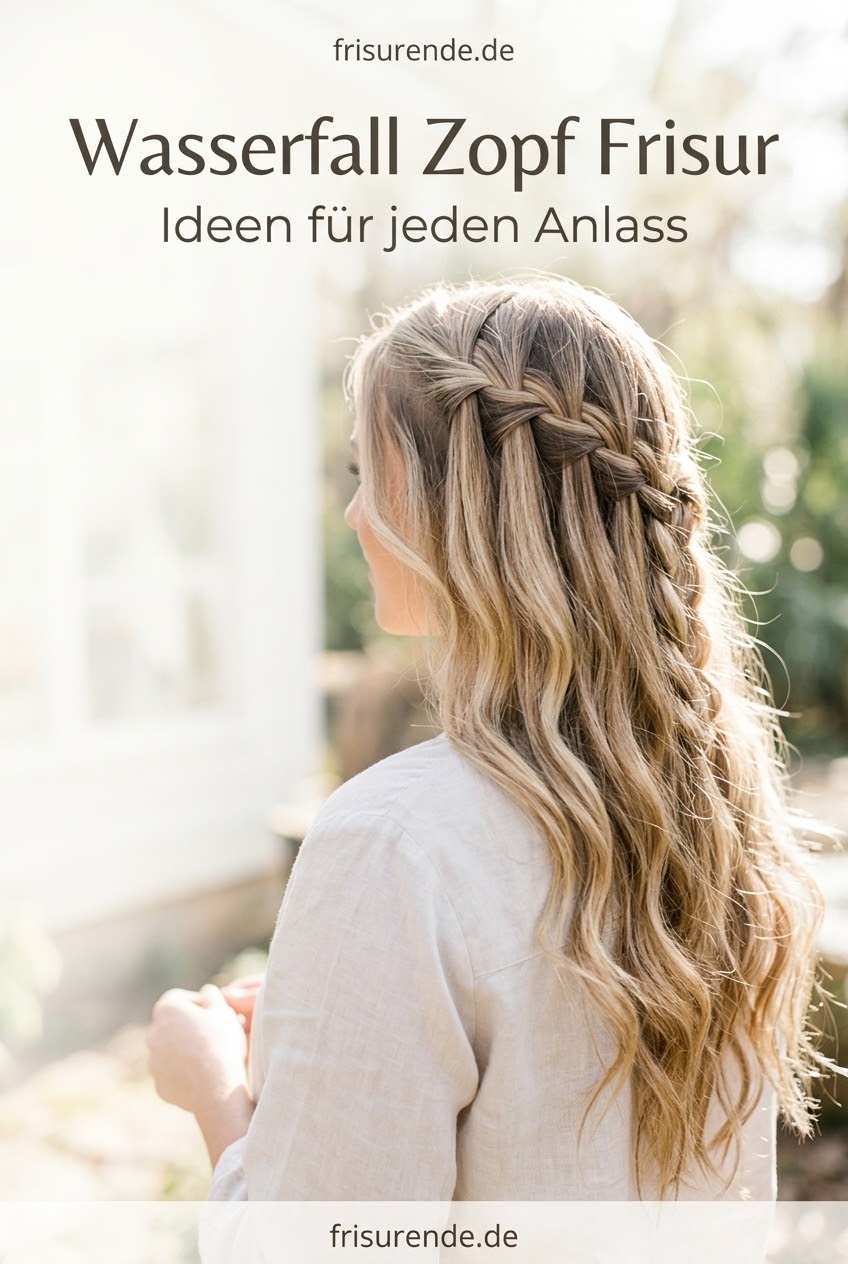Wasserfall Zopf Frisur Ideen für jeden Anlass