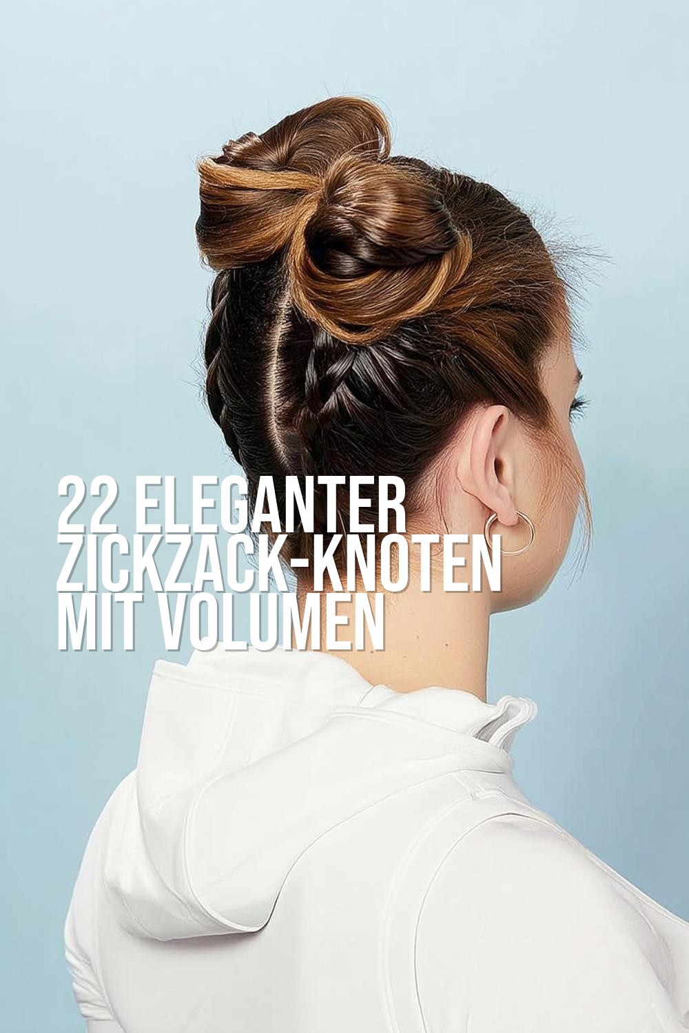 Eleganter Zickzack-Knoten mit Volumen