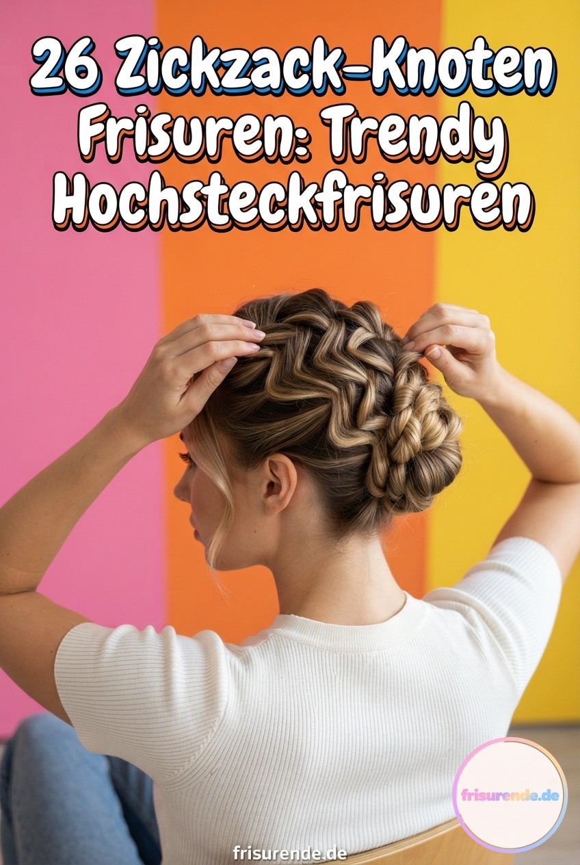 26 Zickzack-Knoten Frisuren: Trendy Hochsteckfrisuren