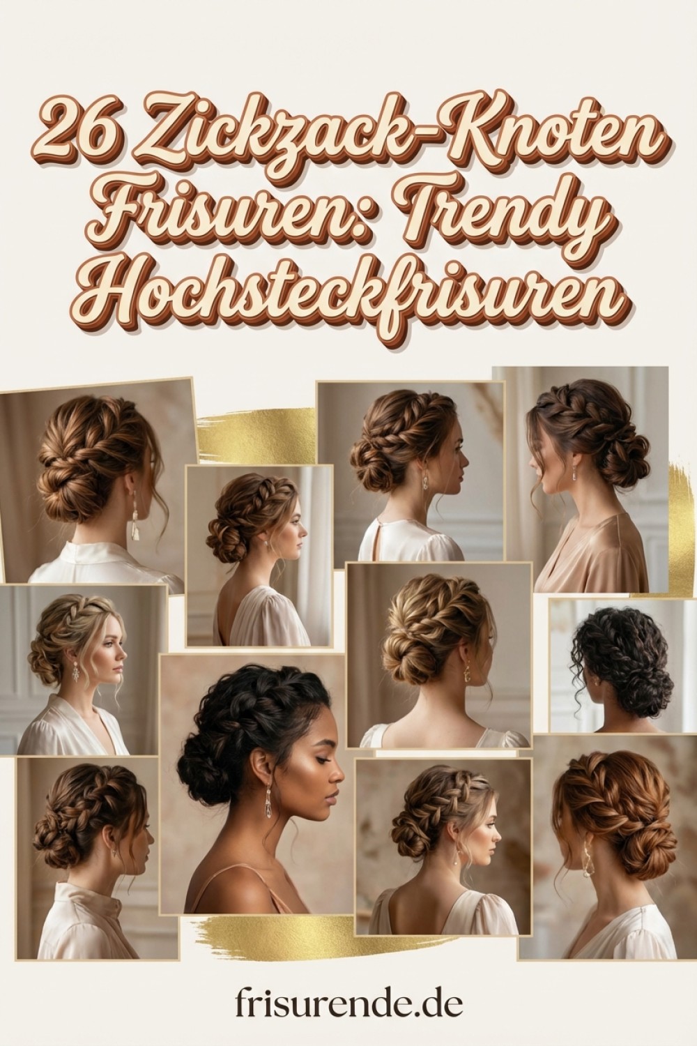 26 Zickzack-Knoten Frisuren: Trendy Hochsteckfrisuren