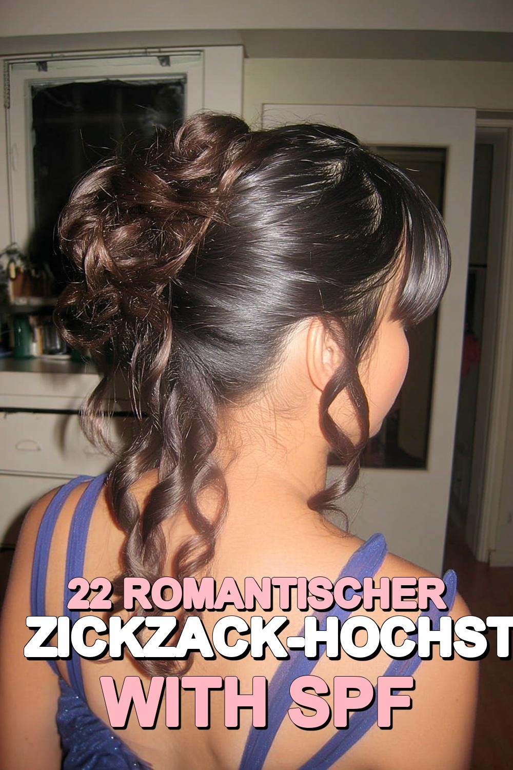 Romantischer Zickzack-Hochsteckknoten