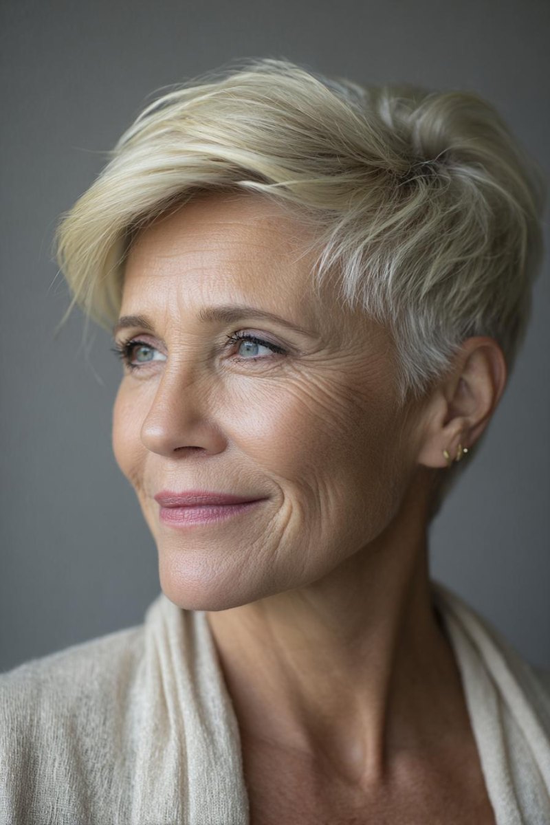 Pflegeleichter Blond Pixie