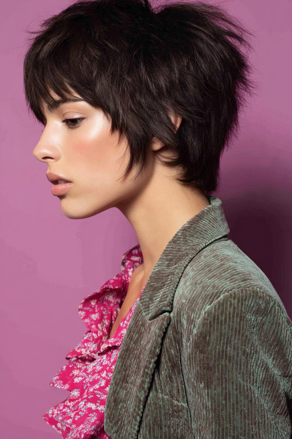 10. Pinterest Haar Inspiration 2026: Textured Shag Cut mit luftigen Stufen und Rock-Chic