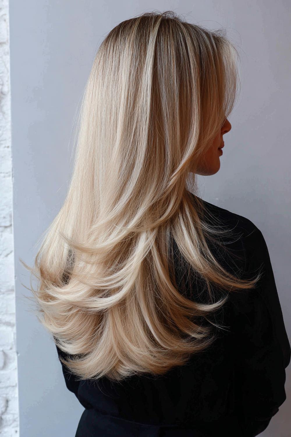 4. Pinterest Haar Inspiration 2026: Long Layers mit Butterfly-Cut und federndem Volumen