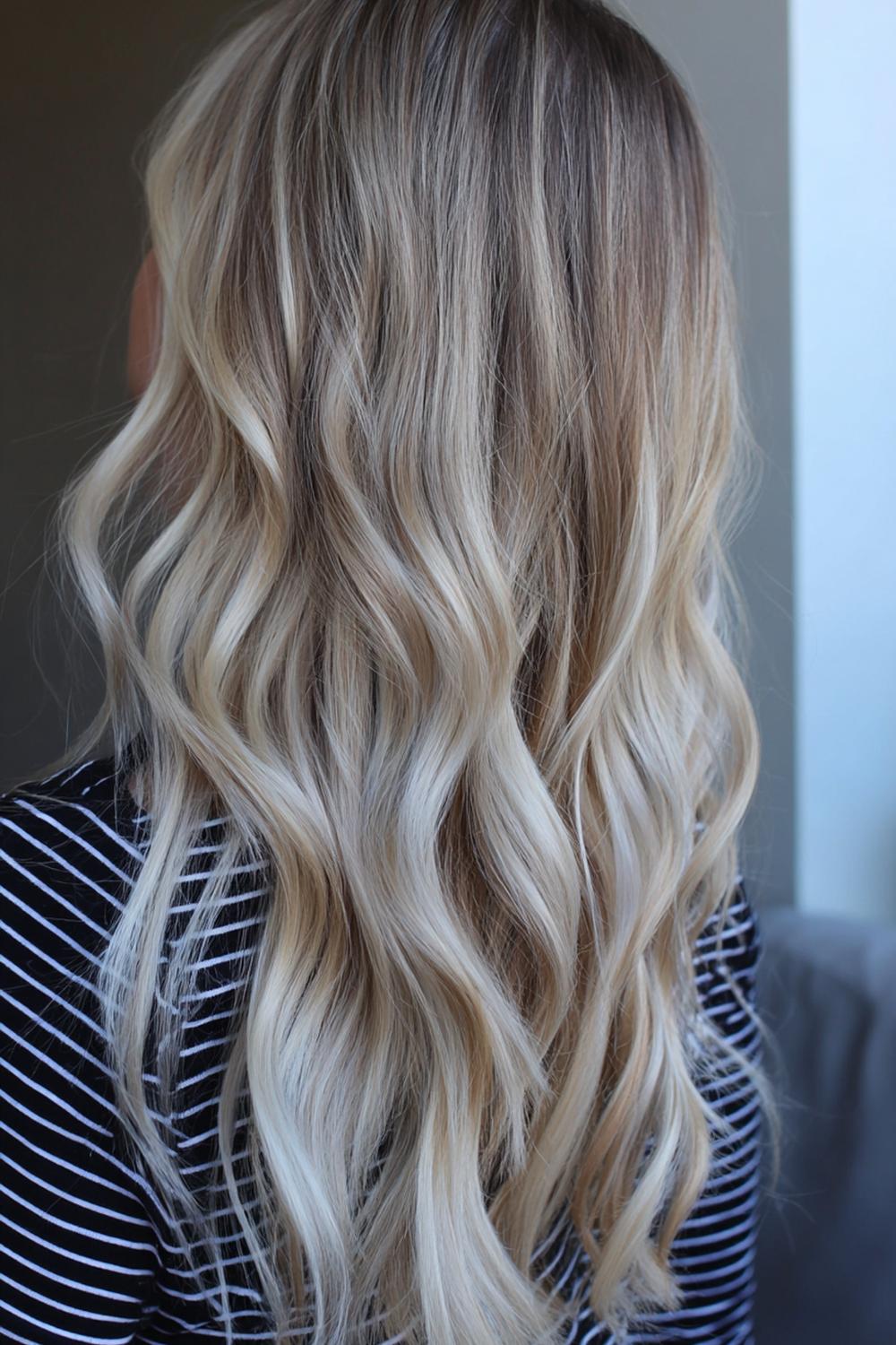 6. Pinterest Haar Inspiration 2026: Scandi Blonde Balayage mit kühlem Ton und Babylights