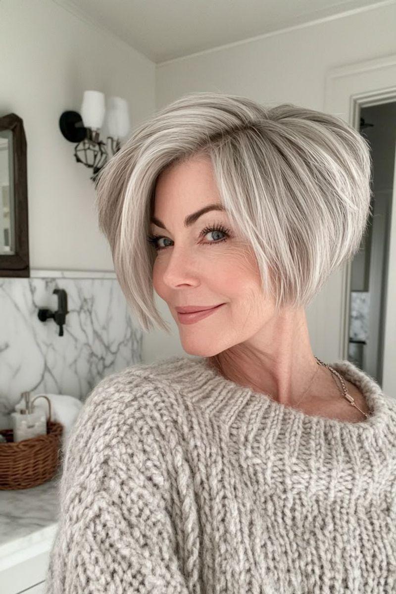 Pixie Bob Frisur Frau über 50