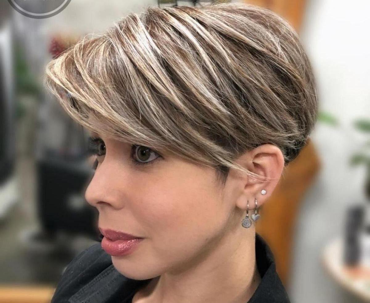Pixie Cut Strähnen feines Haar