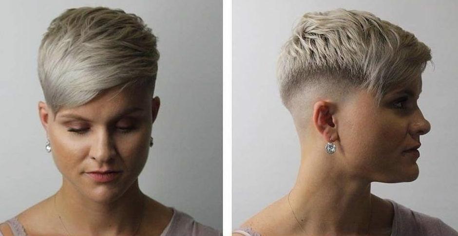 Pixie Cut Undercut feines Haar
