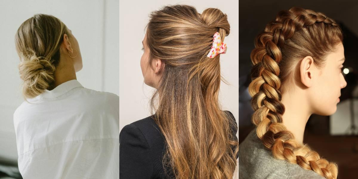 Schnelle Hochsteckfrisur lange Haare