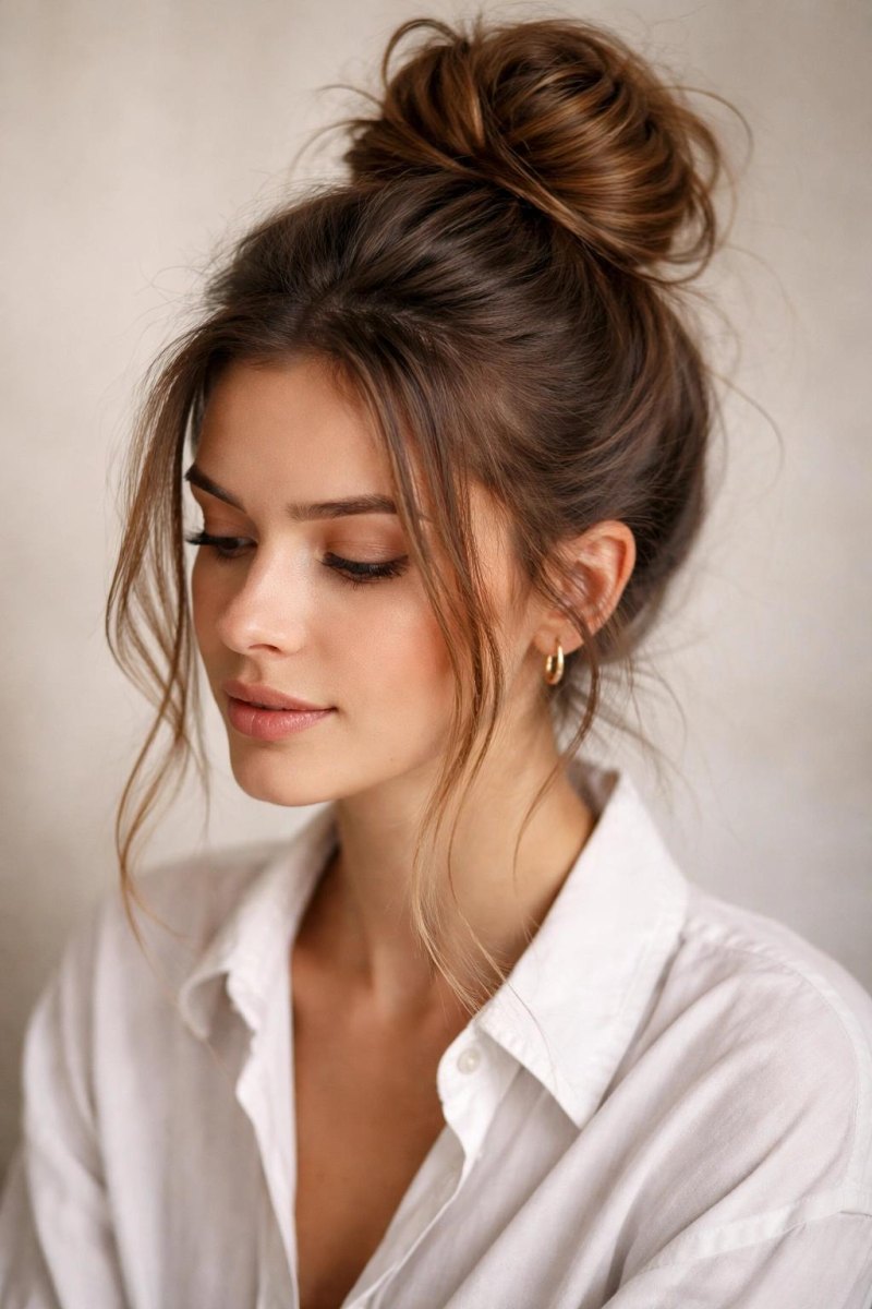 Messy Bun Hack für schnelle Alltagsfrisuren