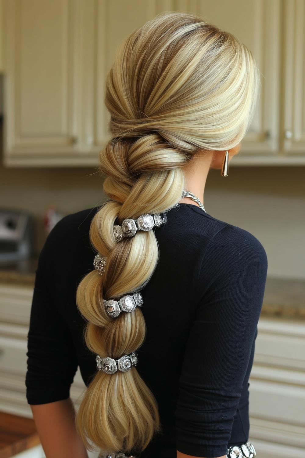 Romantischer Flechtlook