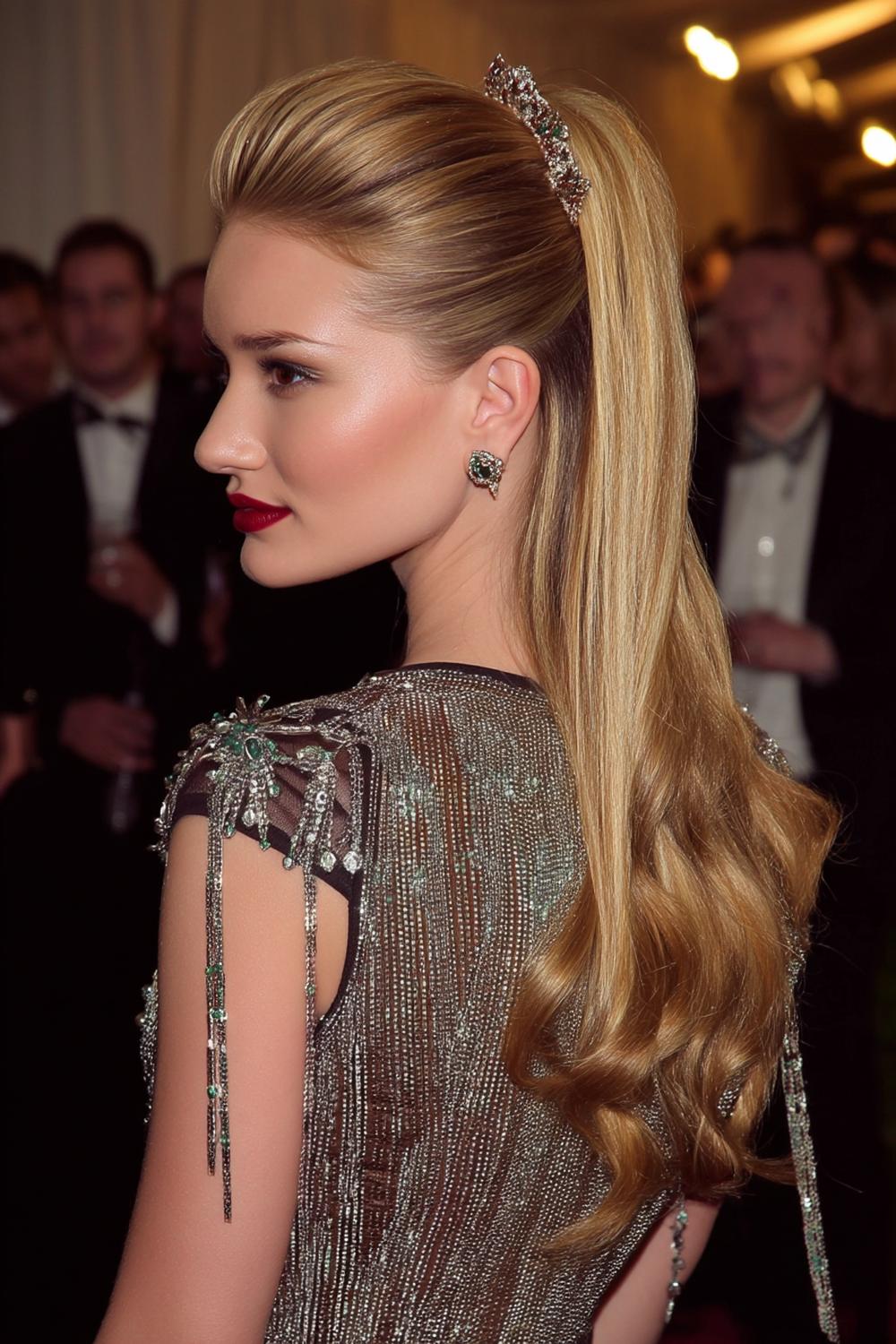 Eleganter Pferdeschwanz mit Glanz