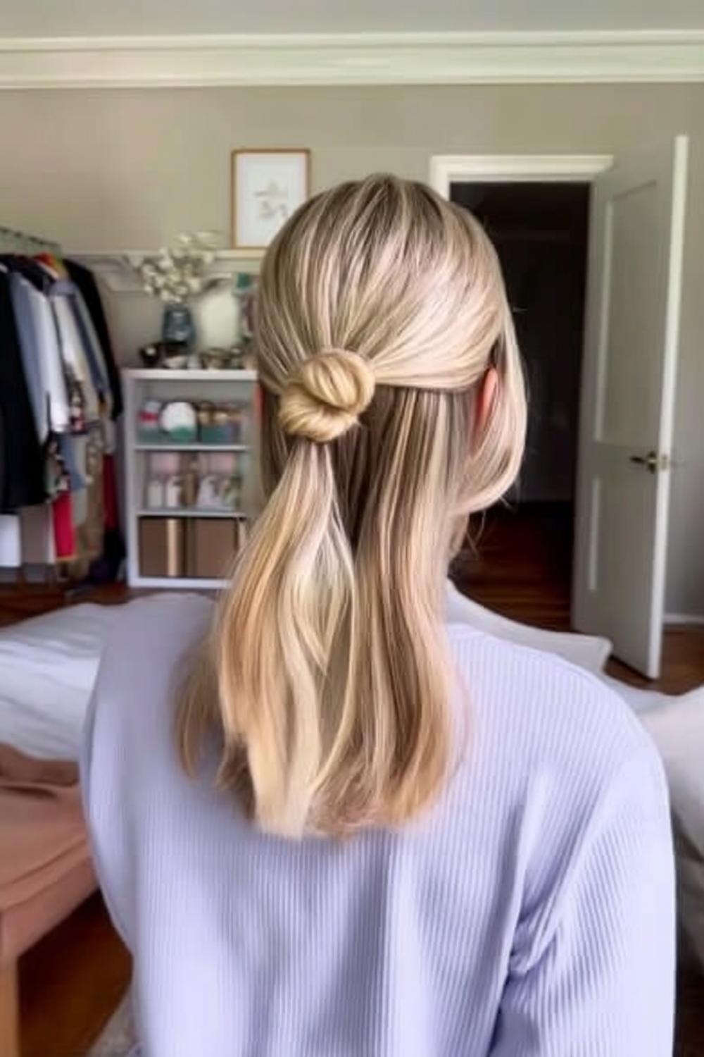 Hoher Pferdeschwanz mit Glanz