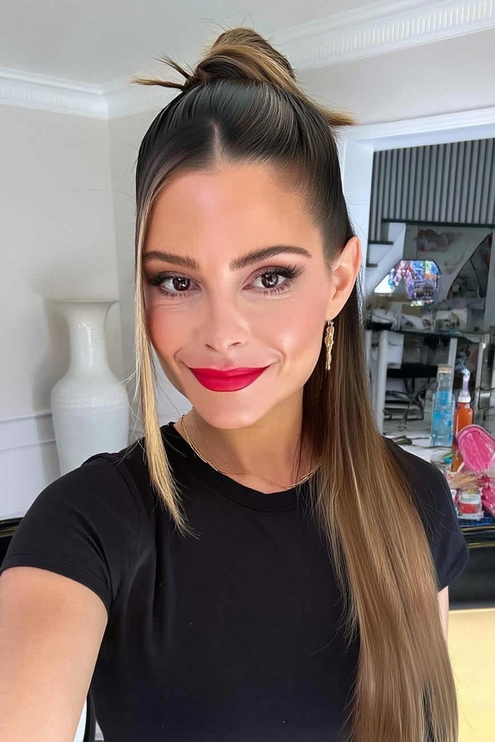 Hoher Pferdeschwanz Tutorial