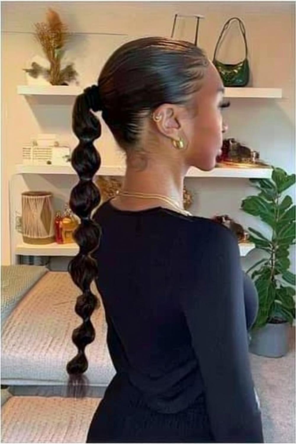 Eleganter Bubble Ponytail