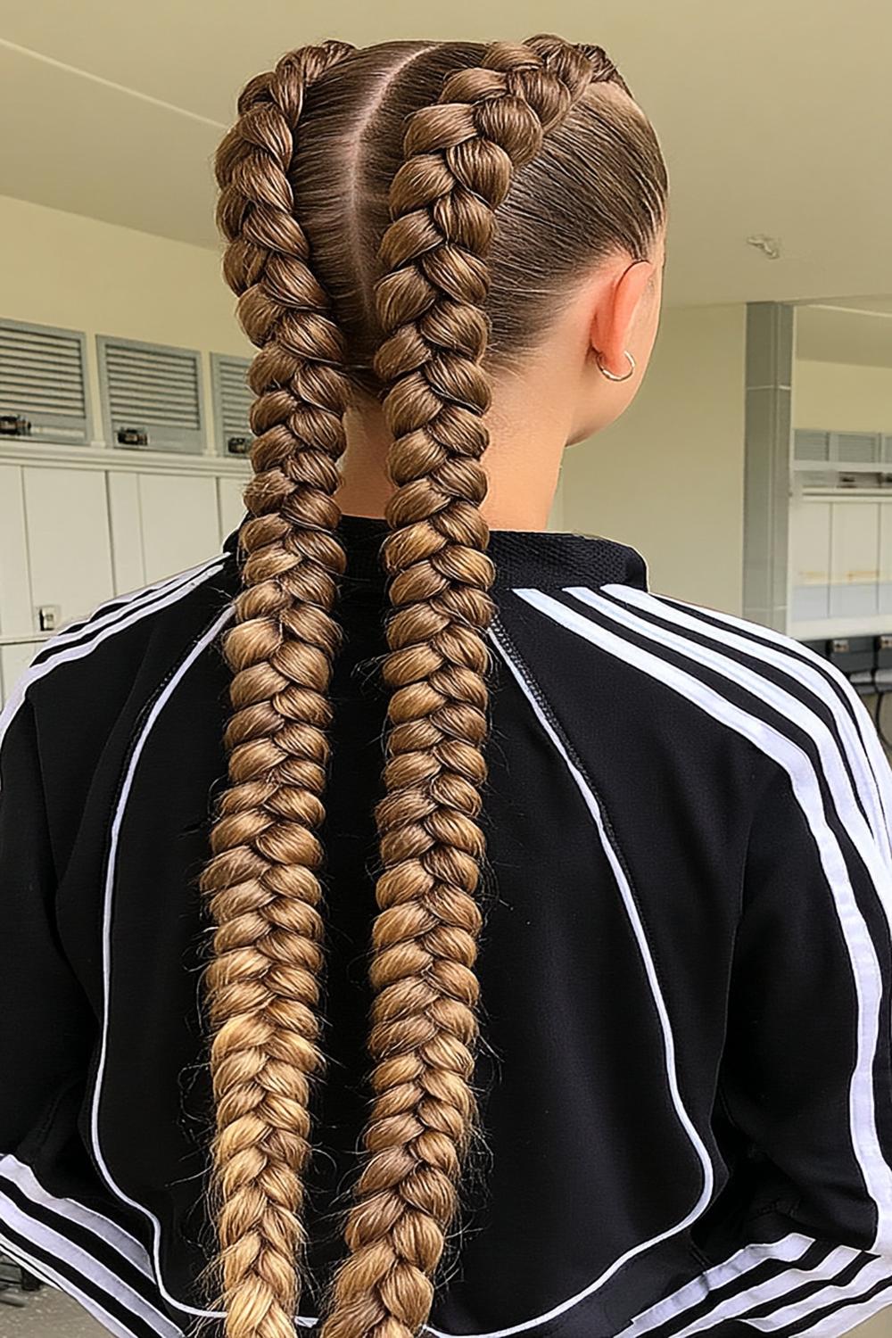 Perfekte Doppel-Twist Zöpfe