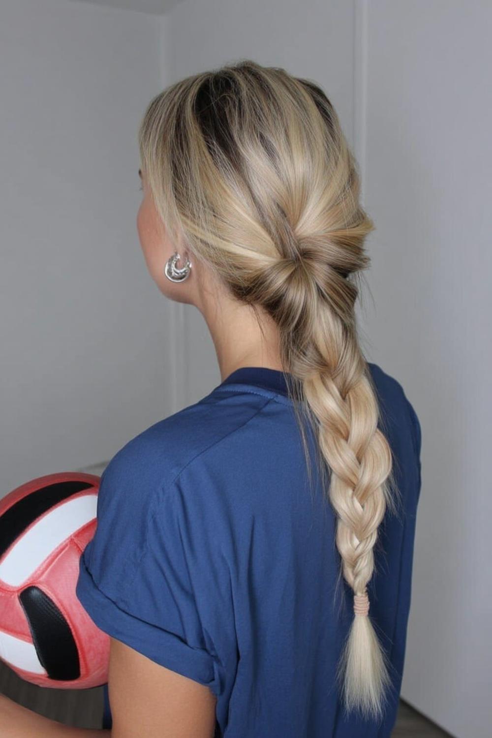 Eleganter Seitenzopf