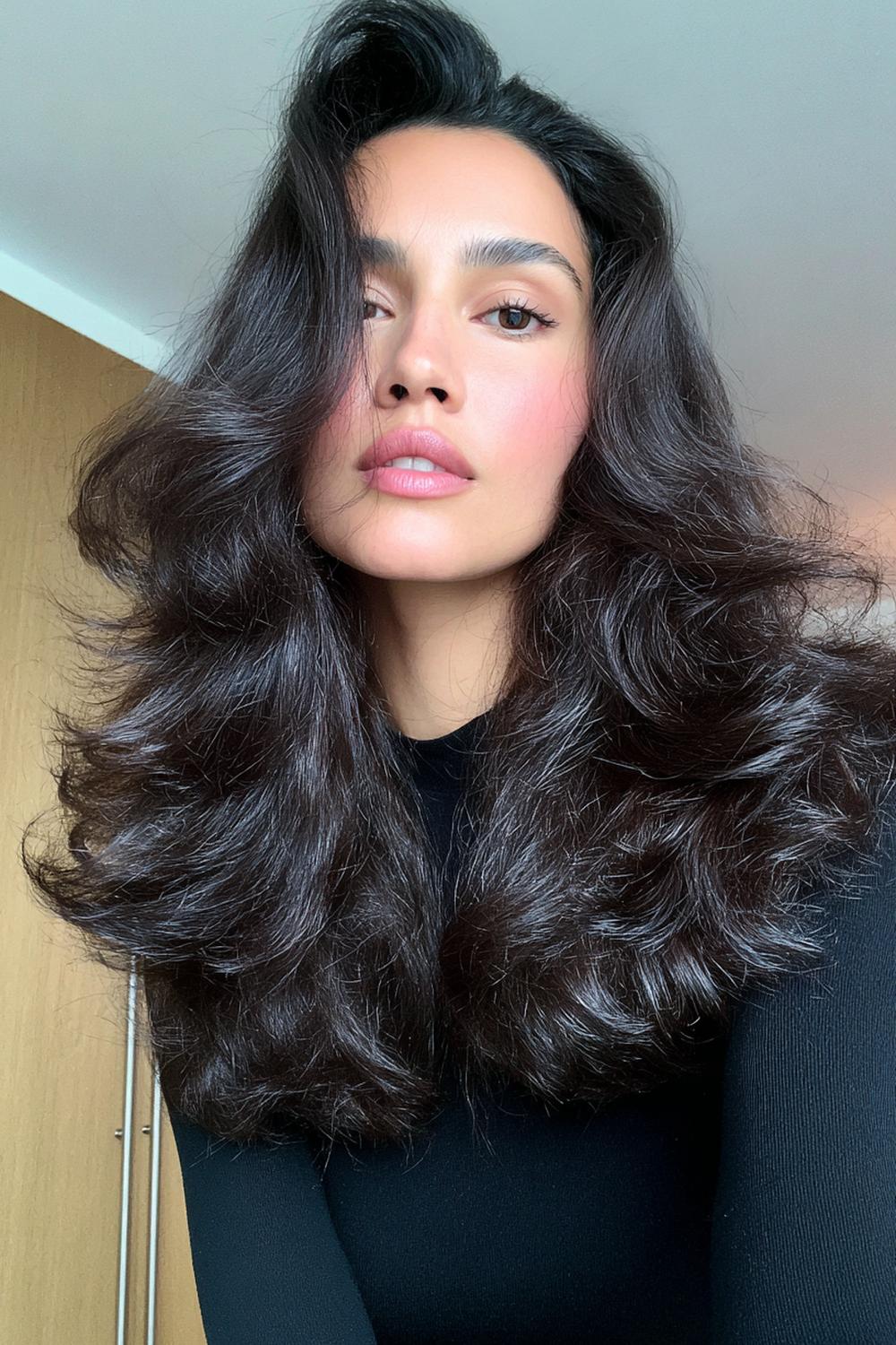 12. TikTok Haar Trend 2026: 90s Blowout mit XXL-Volumen und Rundbürste