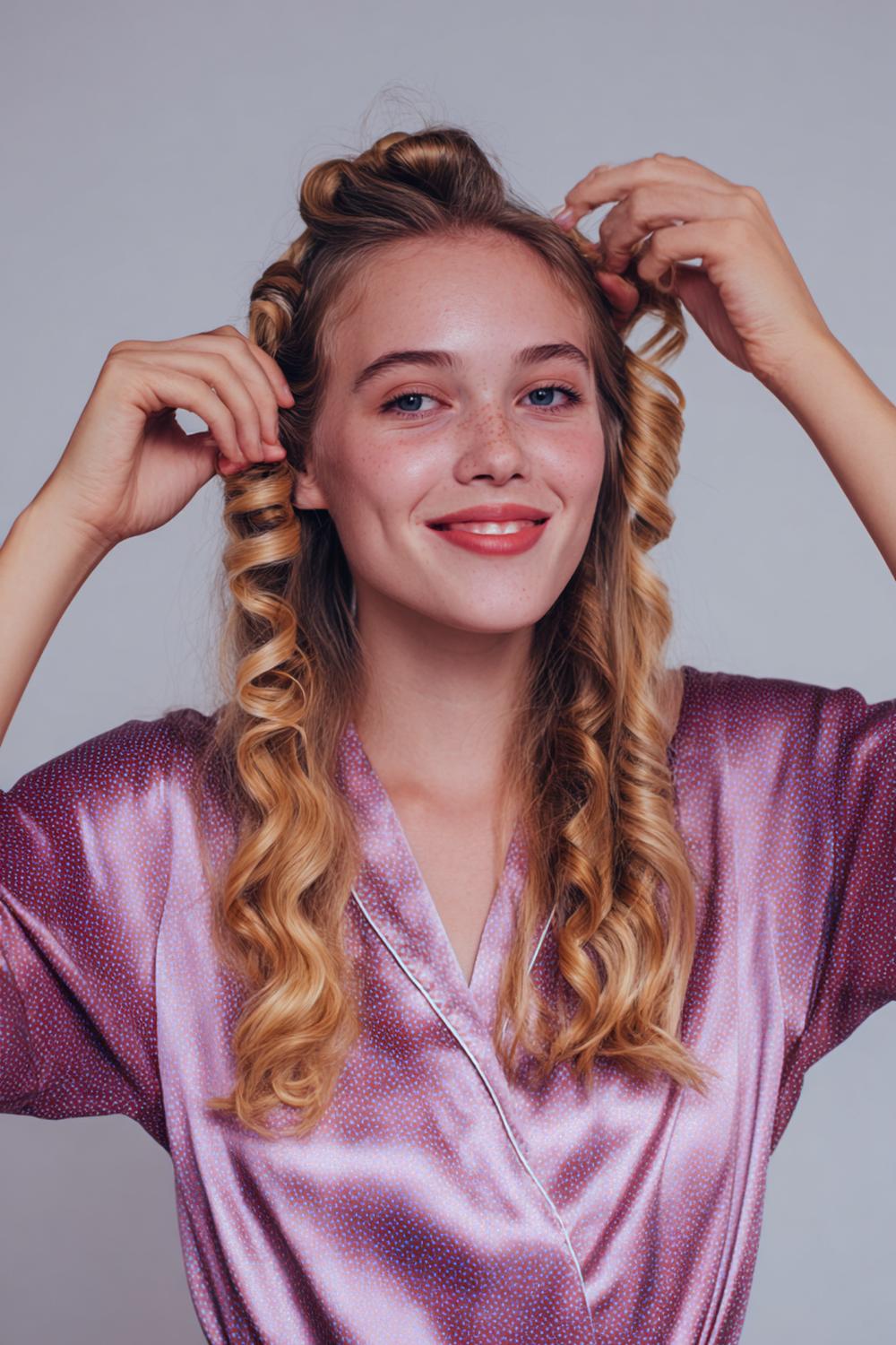 20. TikTok Haar Trend 2026: Heatless Curls mit Satin-Ribbon über Nacht