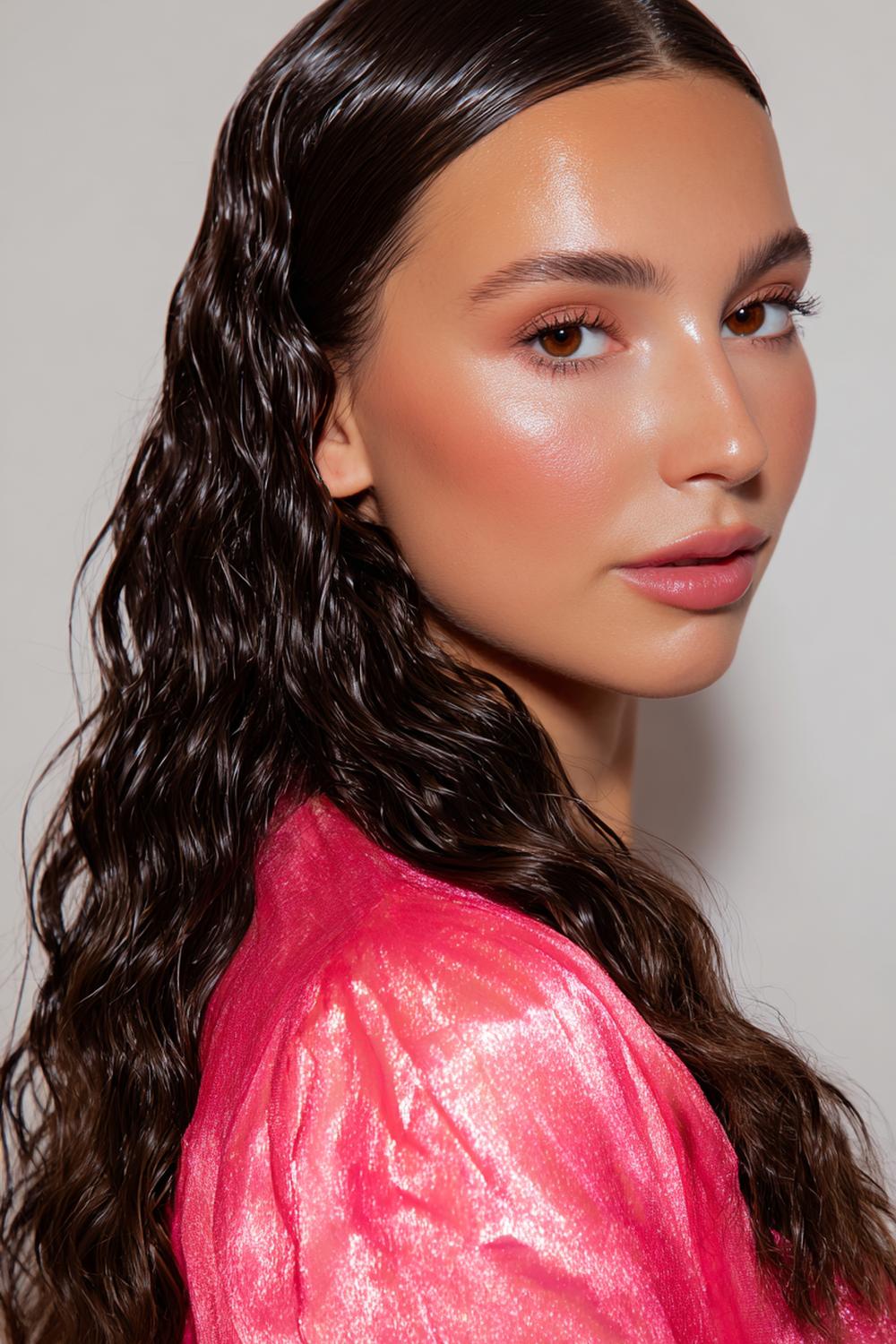 21. TikTok Haar Trend 2026: Wet Look Waves mit Gel und Glanzkamm