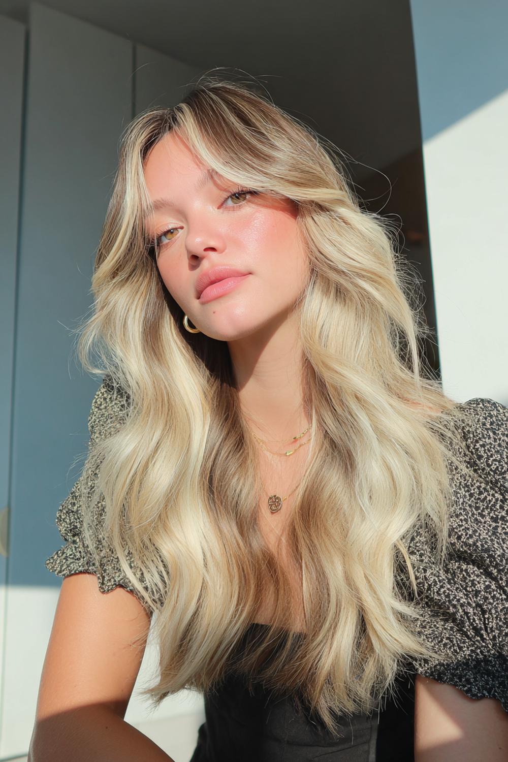 24. TikTok Haar Trend 2026: Milky Blonde mit soften Übergängen am Ansatz