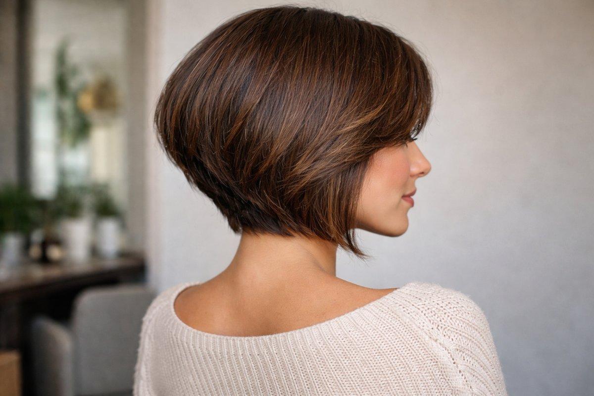 Trendige gestufte Bob Frisuren 2026