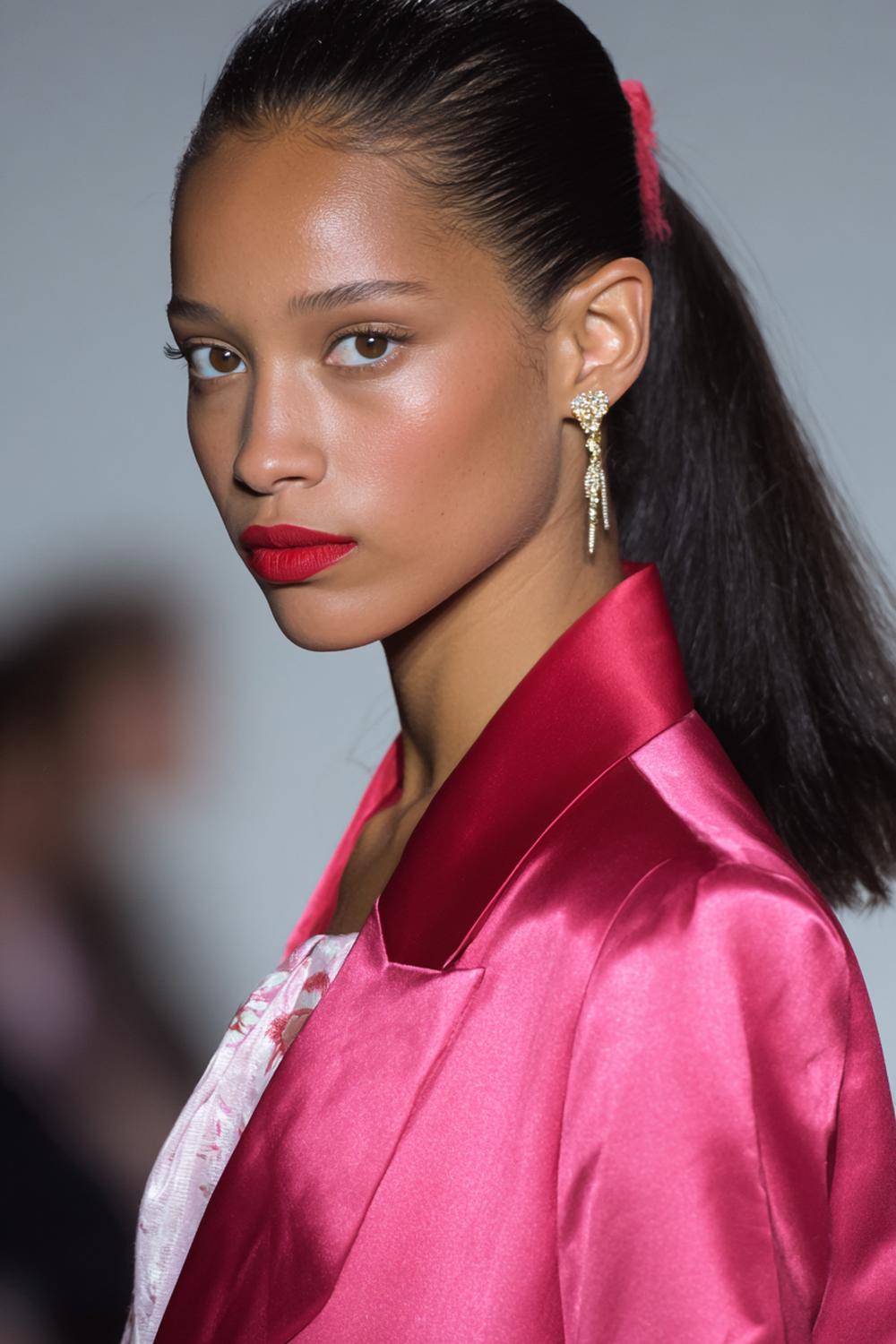 16. Trendige Haarideen 2026: Sleek High Ponytail mit Haar-Umwicklung