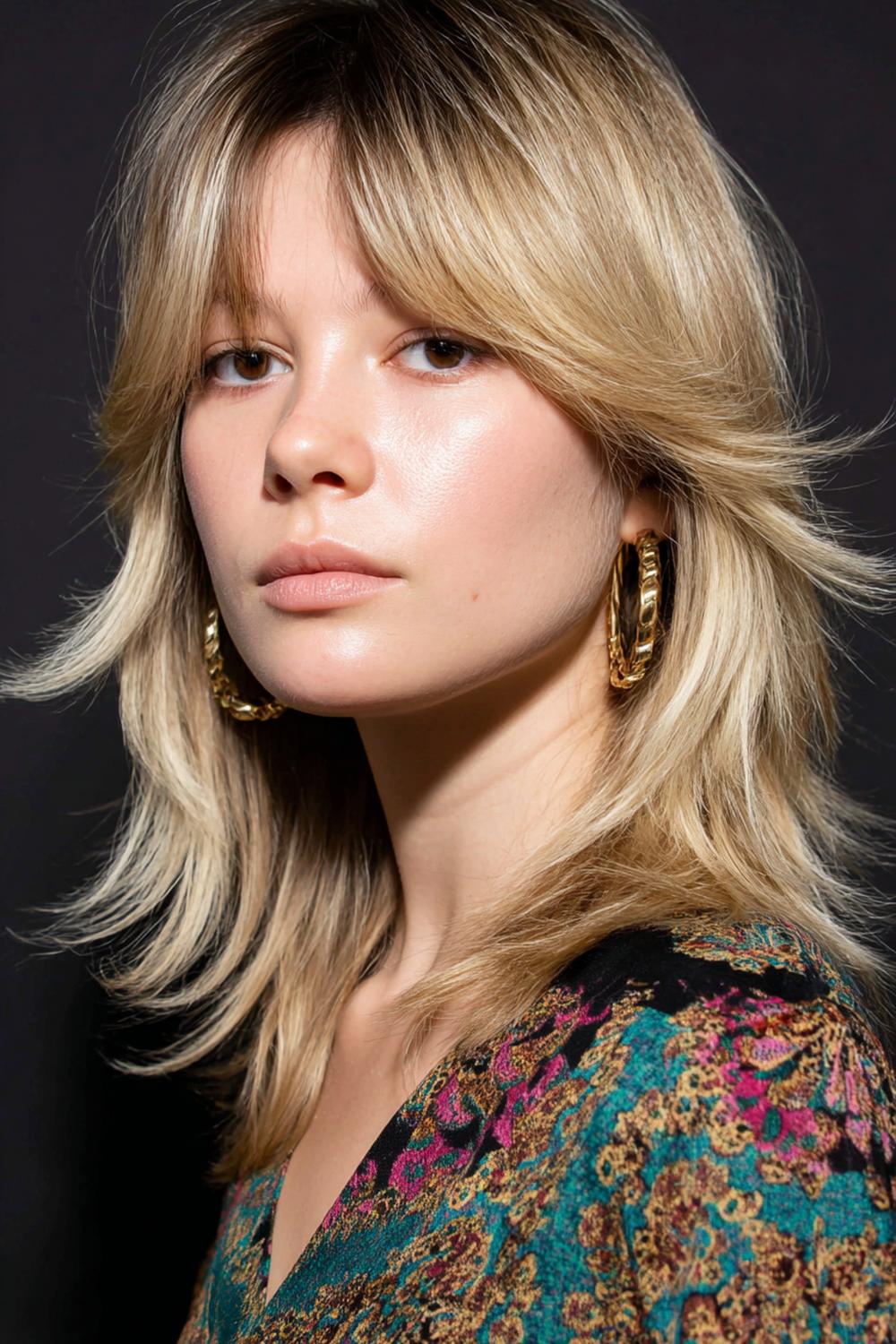 3. Trendige Haarideen 2026: Airy Layer Cut mit Curtain Bangs