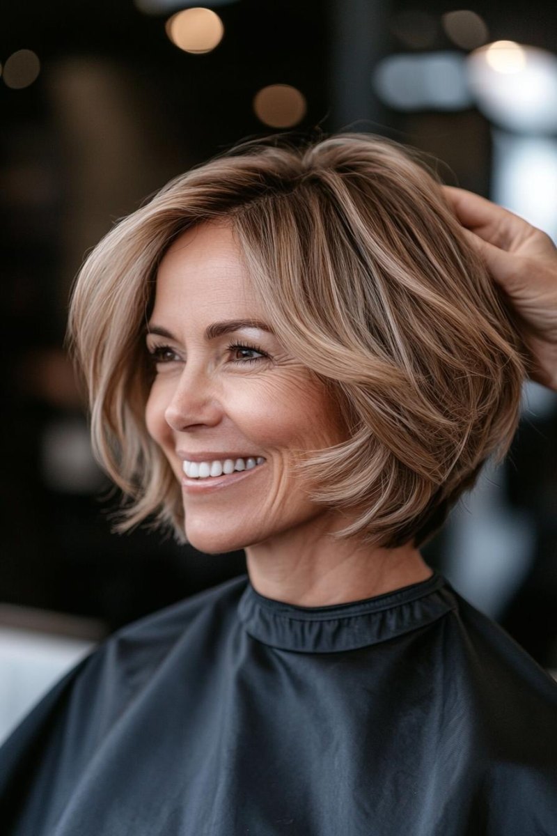 Voluminöser Bob feines Haar