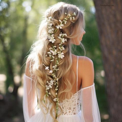 Wasserfall Zopf Blumen Accessoires