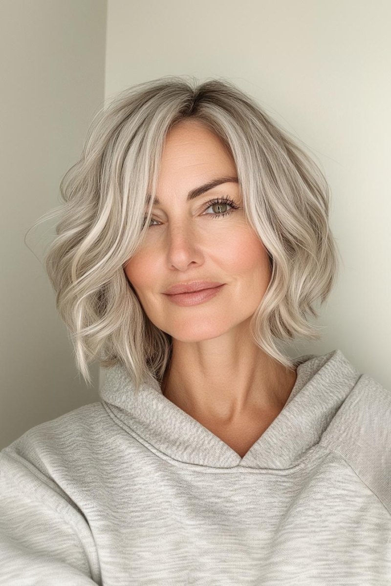 Wavy Bob für feines Haar