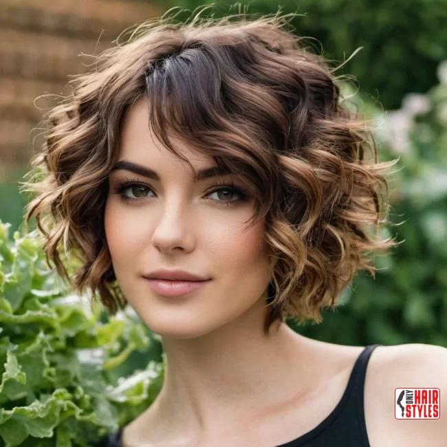 Kurzer Bob mit lockeren Locken