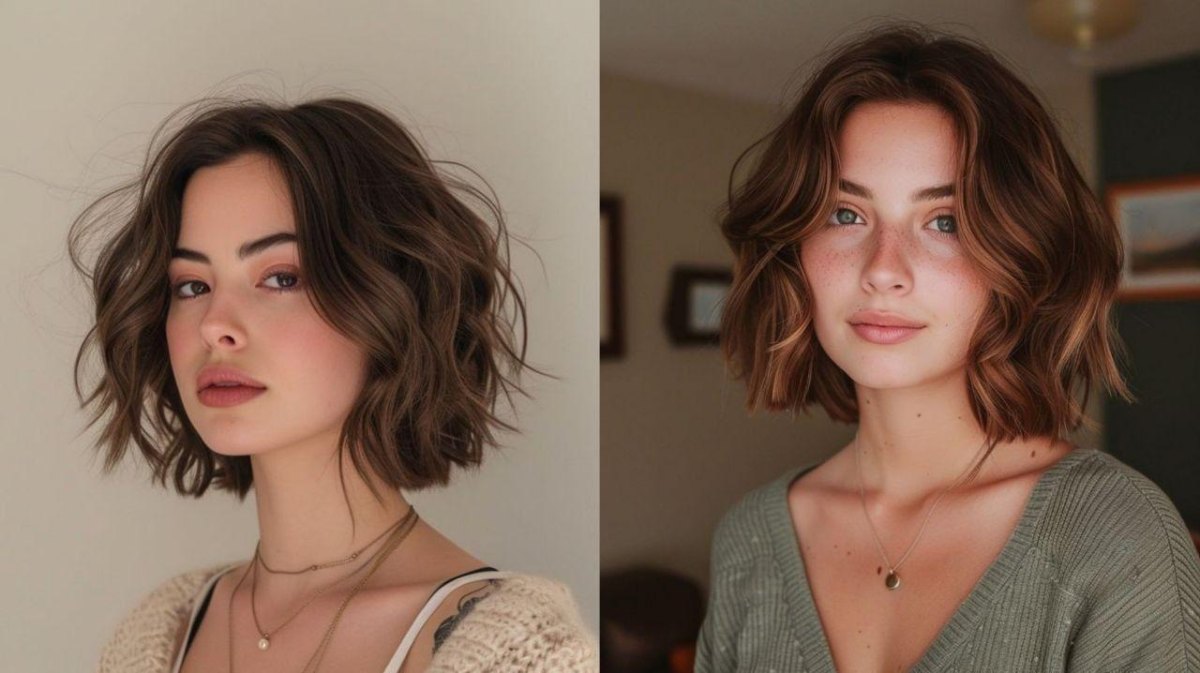 Styling Ideen für kurzen Wavy Bob