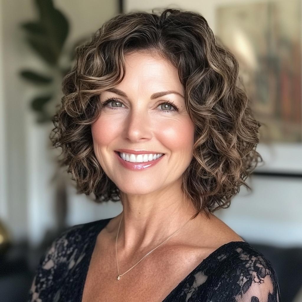 Lockiger Wavy Bob mit Fülle