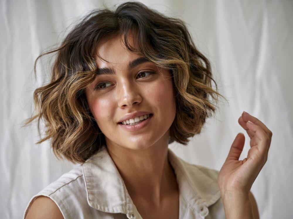Wavy Bob runde Gesichtsform