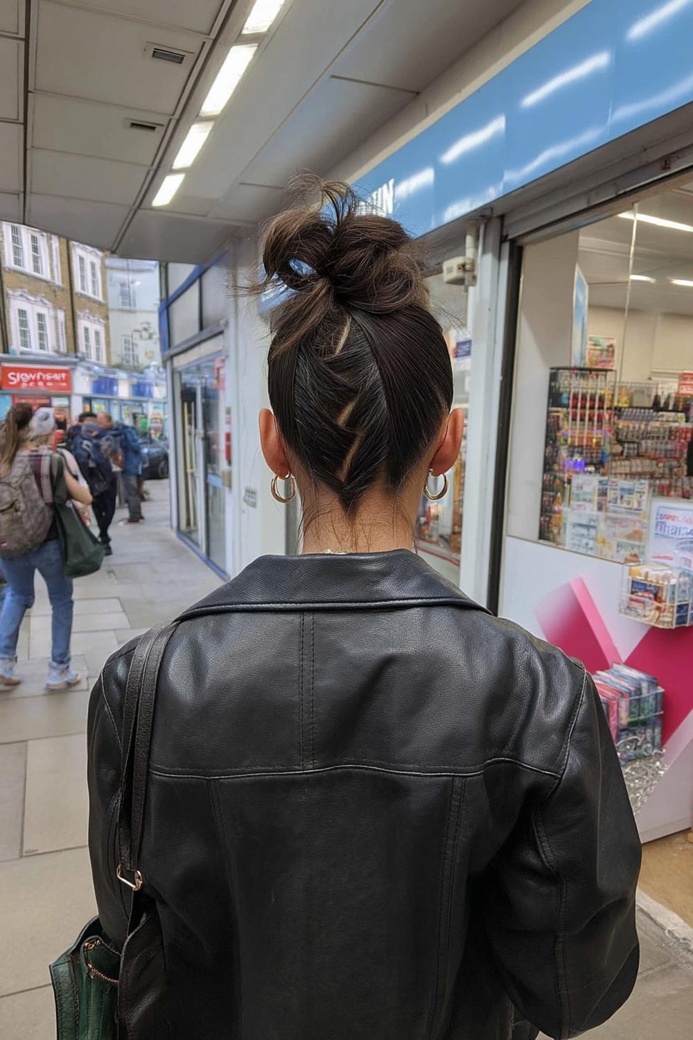 Glatter Zickzack-Knoten Look