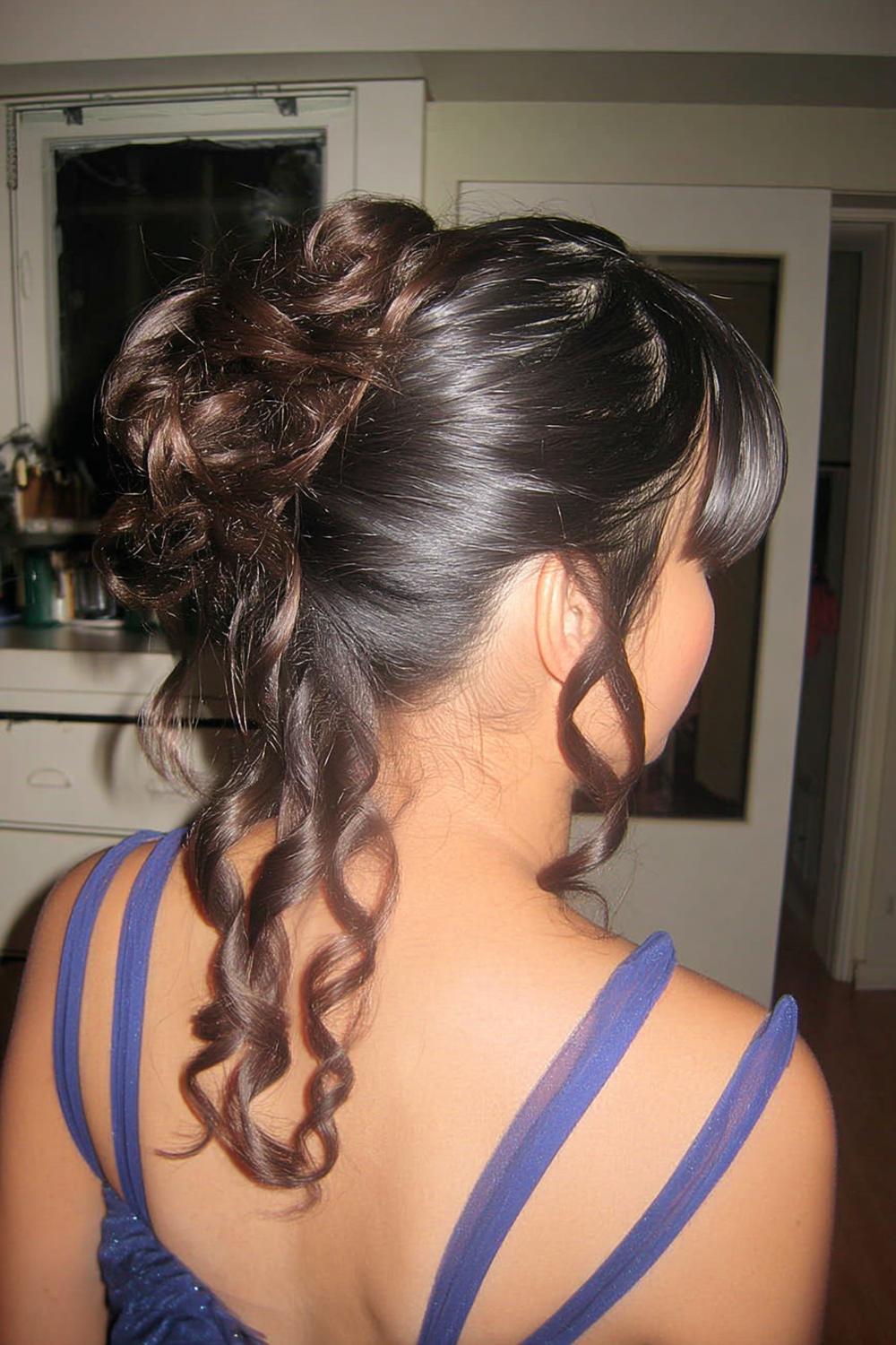 Romantischer Zickzack-Hochsteckknoten